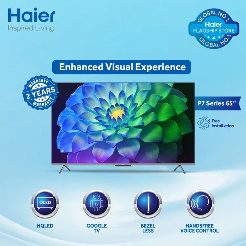 Haier 65" Bezel-Less UHD 4K Android Smart TV